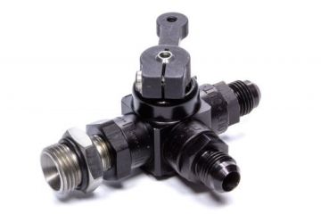 85110 Enderle -6 AN Shut off Valve  with -6 inlet 3 Way  - Enderle Shutoff